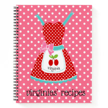 Retro Personalisiertes Rezept Buch
