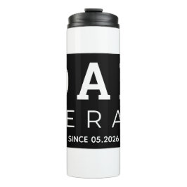 Retro personalisiertes Vatergeschenk Est 2026 Best Thermosbecher