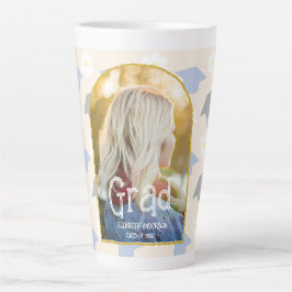Retro-Pfirsich-Abschluss Milchtasse