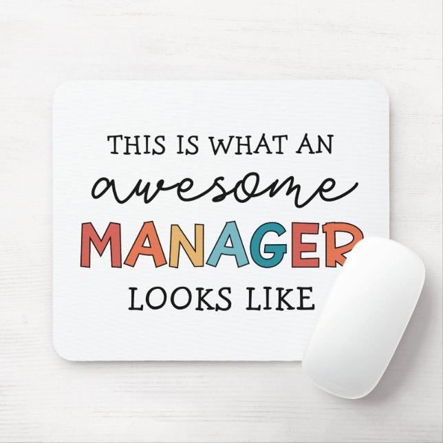Retro Phantastisch Manager Funny Mousepad (Mit Mouse)