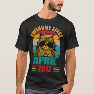 Retro Phantastisch seit April 2012 10. Geburtstag T-Shirt