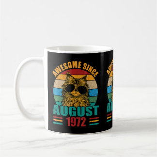 Retro Phantastisch Seit August 1972 50. Geburtstag Kaffeetasse