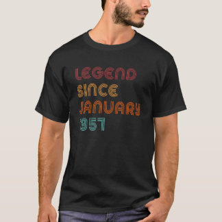 Retro Phantastisch seit Januar 1957 66. Geburtstag T-Shirt