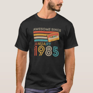Retro Phantastisch seit Januar 1985 37. Geburtstag T-Shirt