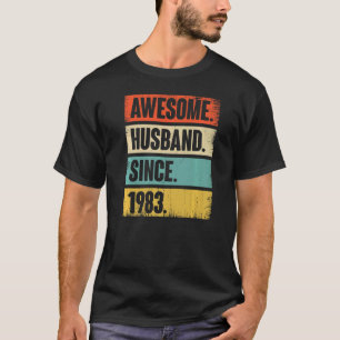 Retro Phantastischer Mann seit 1983 39 Wedding Ani T-Shirt