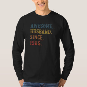 Retro Phantastischer Mann seit 1985 37 Wedding Ani T-Shirt