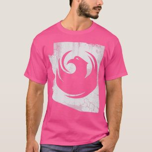 Retro Phoenix Arizona Flag Karte Vintager Stil T-Shirt