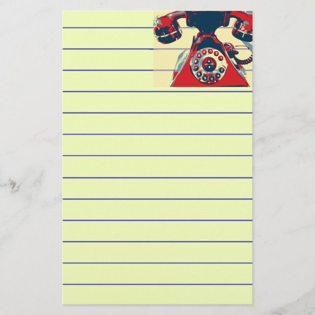 Retro Phone Briefpapier (Vorderseite)
