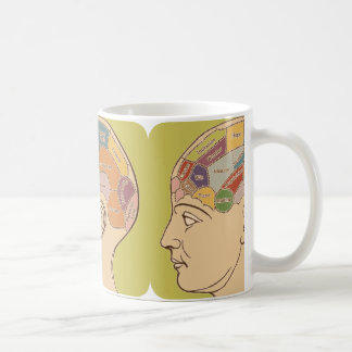 Retro Phrenologie-Diagramm-Tasse Tasse