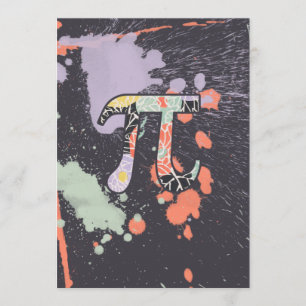 Retro Pi Day Einladung