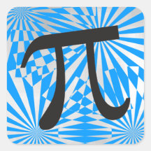 Retro Pi Symbol Stickers - Cooles Pi Day Gift