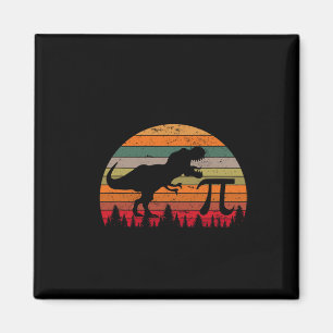 Retro Pi Tag 3.14 Dinosaur Lustiger Pi Tag Math Kl Magnet