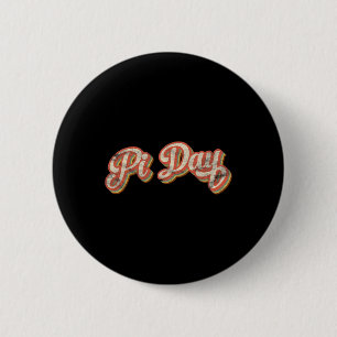 Retro Pi-Tag-Text-Geschenk Vintage-Mathematiklehre Button