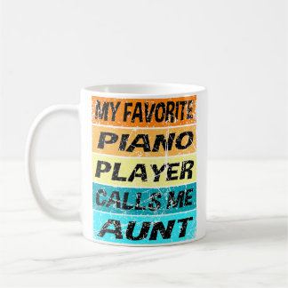 Retro-Piano-Shirt Mein Liebling nennt mich Tante P Kaffeetasse