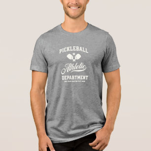 Retro Pickleball Athletic Department Custom Tri-Blend Shirt
