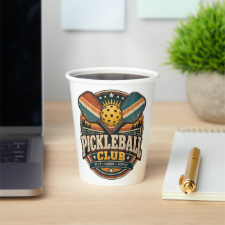 Retro Pickleball Club Pappbecher