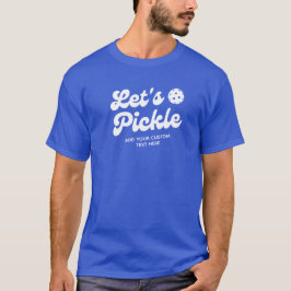 Retro Pickleball Lasse Personalisierten Pickle-Tex T-Shirt