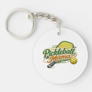 Retro Pickleball Mama Schlüsselanhänger Muttertag