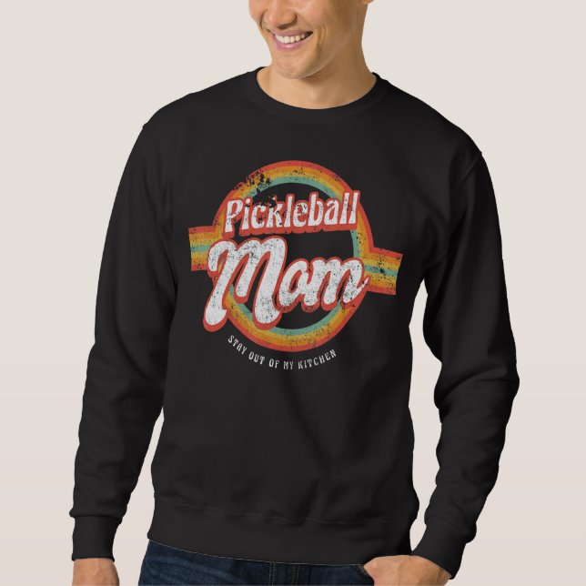 Retro Pickleball Team Kleidung Muttertag Pickl Sweatshirt (Vorderseite)