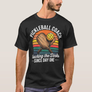 Retro Pickleball-Trainer Lustig Dink Paddle Ball T-Shirt
