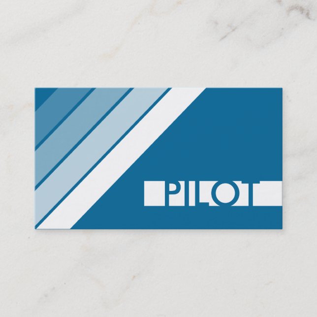 Retro PILOT Visitenkarte (Vorderseite)