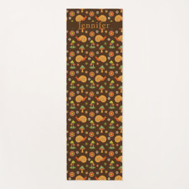 Retro-Pilze & Schnecken Cocktailcore Personalisier Yogamatte