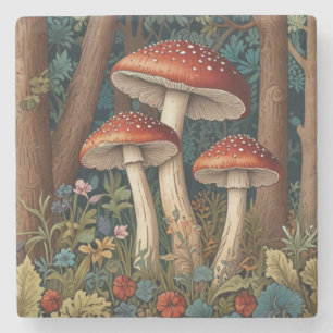 Retro-Pilze Steinuntersetzer