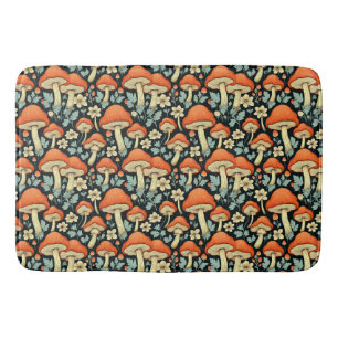 Retro-Pilze Vintage Blume Badematte