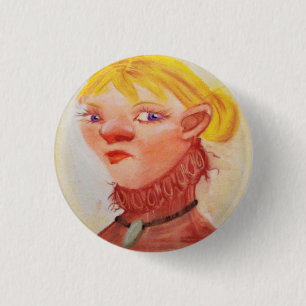 Retro-Pin-up-Girl 1950er Jahre Vintage Button