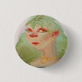 Retro-Pin-up-Girl 1950er Jahre Vintage Button