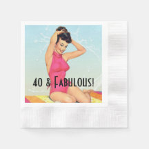 Retro-Pin-Up-Girl und Meeresmuschel-Party