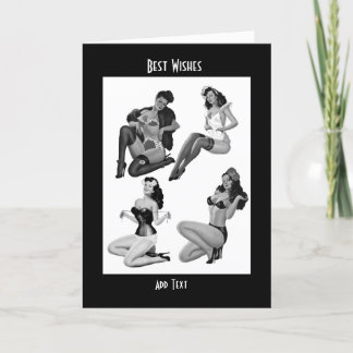 Retro Pin-up Mädchen Vintage (34-25-33-20) Karte