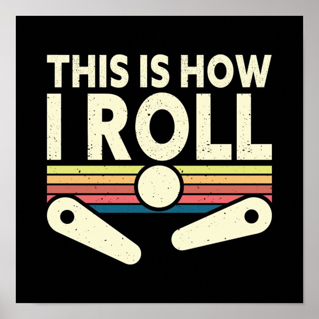 Retro Pinball Art Poster #16 (Vorne)