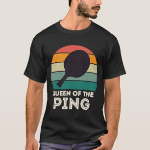 Retro Ping Pong Champion für Men QUEEN DES BUTTONS T-Shirt
