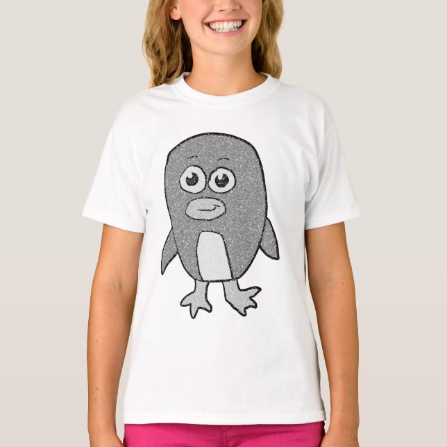 Retro Pinguin T-Shirt (Vorderseite)