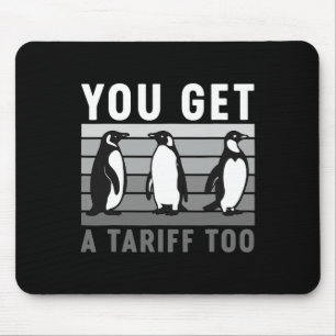 Retro Pinguine Sie Got einen Zoll zu Anti-Zoll und Mousepad