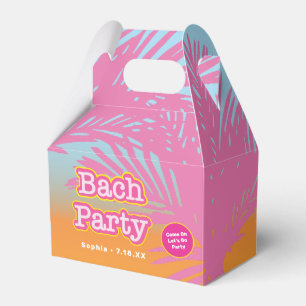 Retro Pink Bach Party Geschenkschachtel