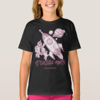 Retro Pink Black Space Tracket Astronaut
