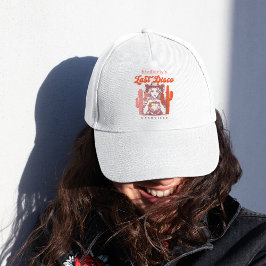 Retro Pink Cowgirl letzte Disco Nash Bash Wochenen Truckerkappe