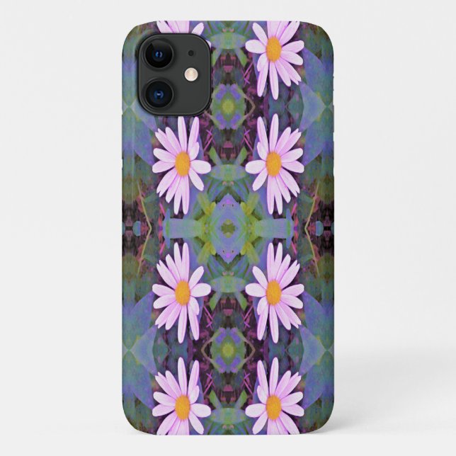 Retro Pink Daisy Blume Pattern Case-Mate iPhone Hülle (Rückseite)