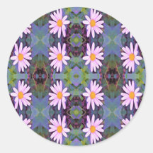 Retro Pink Daisy Blume Pattern