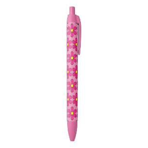 Retro Pink Daisy Writing Pens Gift Kugelschreiber