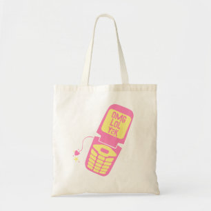 Retro Pink Dreh Phone T - Shirt Tragetasche
