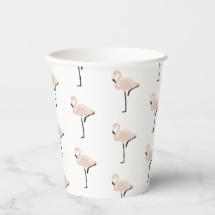 Retro Pink Flamingo Last Flamingle Brautparty Pappbecher