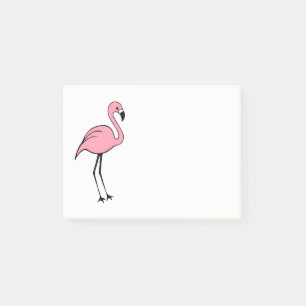 Retro Pink Flamingo Post it Notes Geschenk Post-it Klebezettel