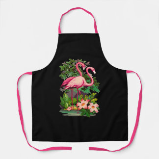Retro Pink Flamingos Classic Schürze