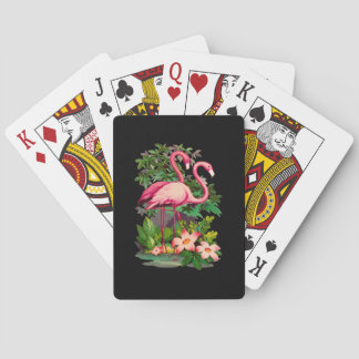 Retro Pink Flamingos Classic Spielkarten