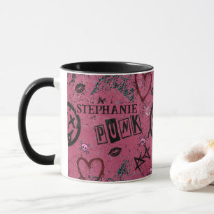 Retro Pink Girly Punk 90er Tasse