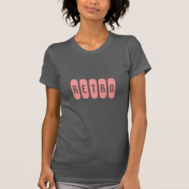 Retro Pink & Grau T - Shirt von Heard_ (Vorderseite)