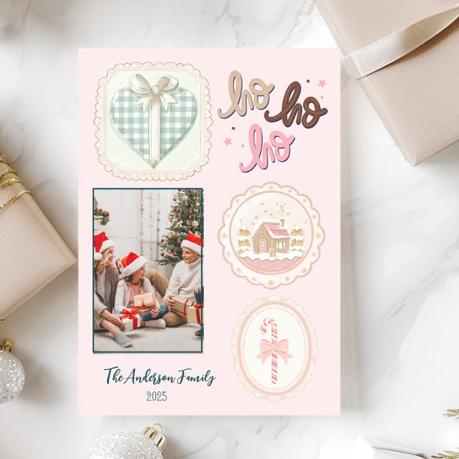 Retro Pink Grüne Weihnachten (Von Creator hochgeladen)